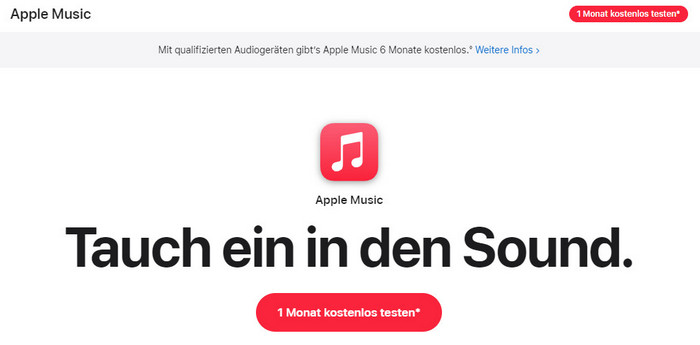 Apple Music 1 Monat gratis testen