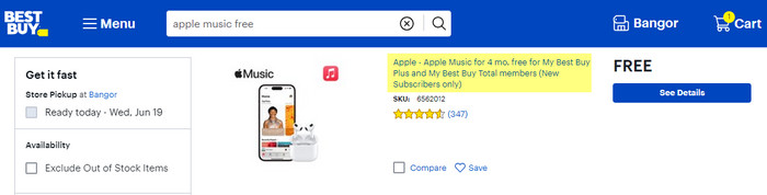 Apple Music 3 Monate gratis testen mit Best Buy