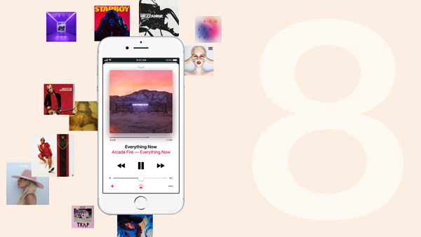 Apple Music auf iPhone 8 spielen