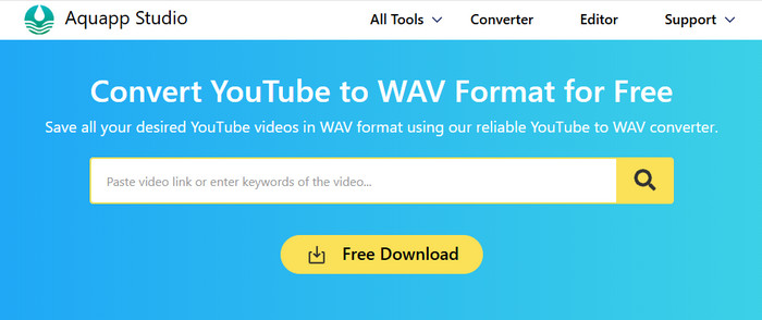 Aquapp YouTube to WAV Converter