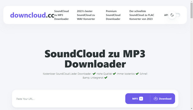 SoundCloud zu MP3 Downloader Online