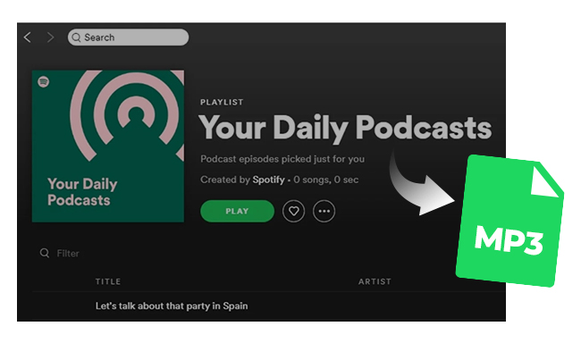 Spotify-Podcasts als MP3 herunterladen