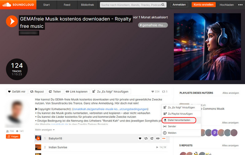 Kostenlose SoundCloud Musik downloaden