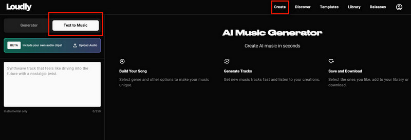 Loudly AI Music Generator