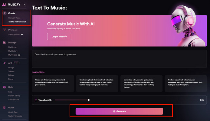 Musicfy KI Music Generator