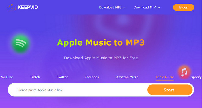 KeepVid Apple Music MP3 Free