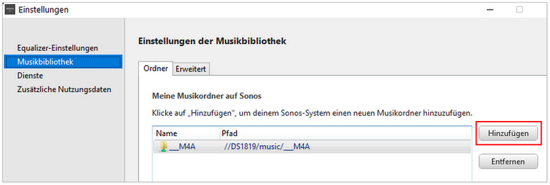 YouTube-Musik zu Sonos auf dem PC hinzufügen