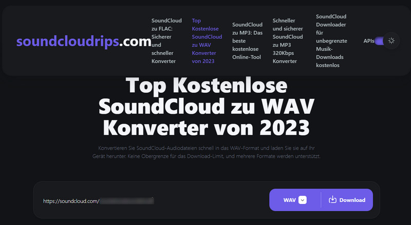 Online SoundCloud WAV Downloader