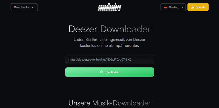 Soundloaders Deezer Downloader