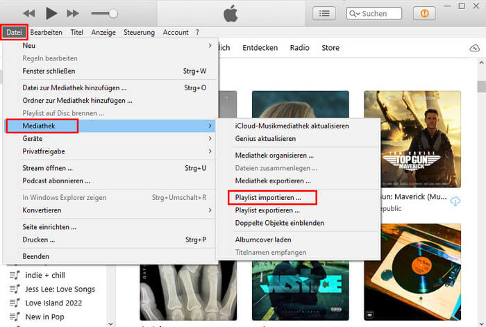Spotify Playlist in iTunes importieren
