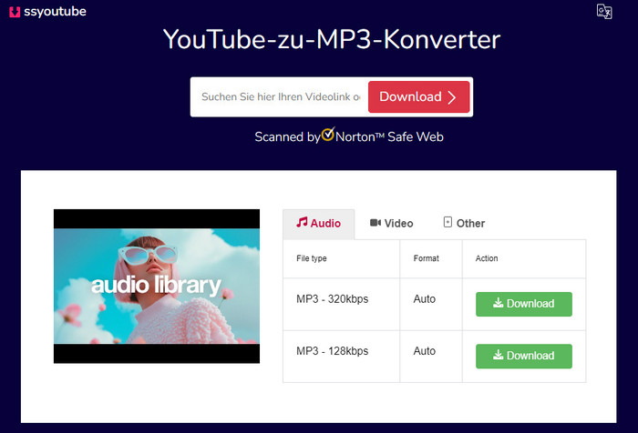 ssyoutube YouTube-zu-MP3-Konverter