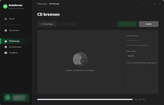 launch noteburner spotify music converter