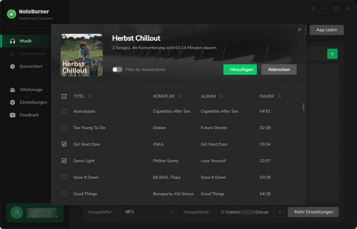 spotify music converter von noteburner