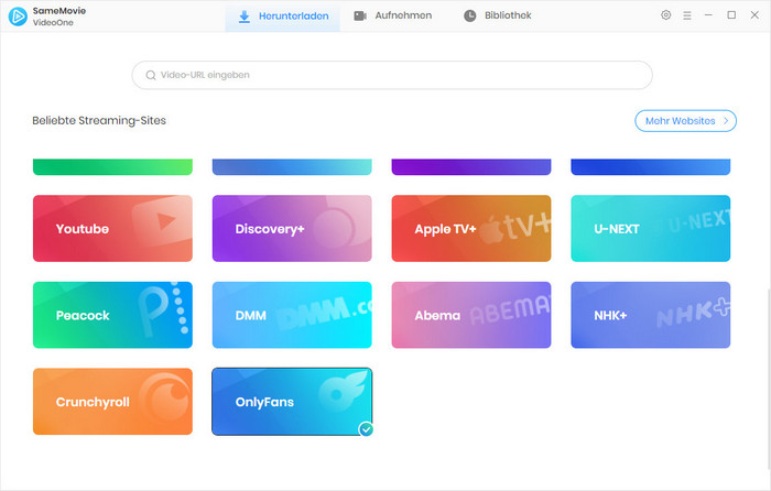 SameMovie VideoOne Downloader starten